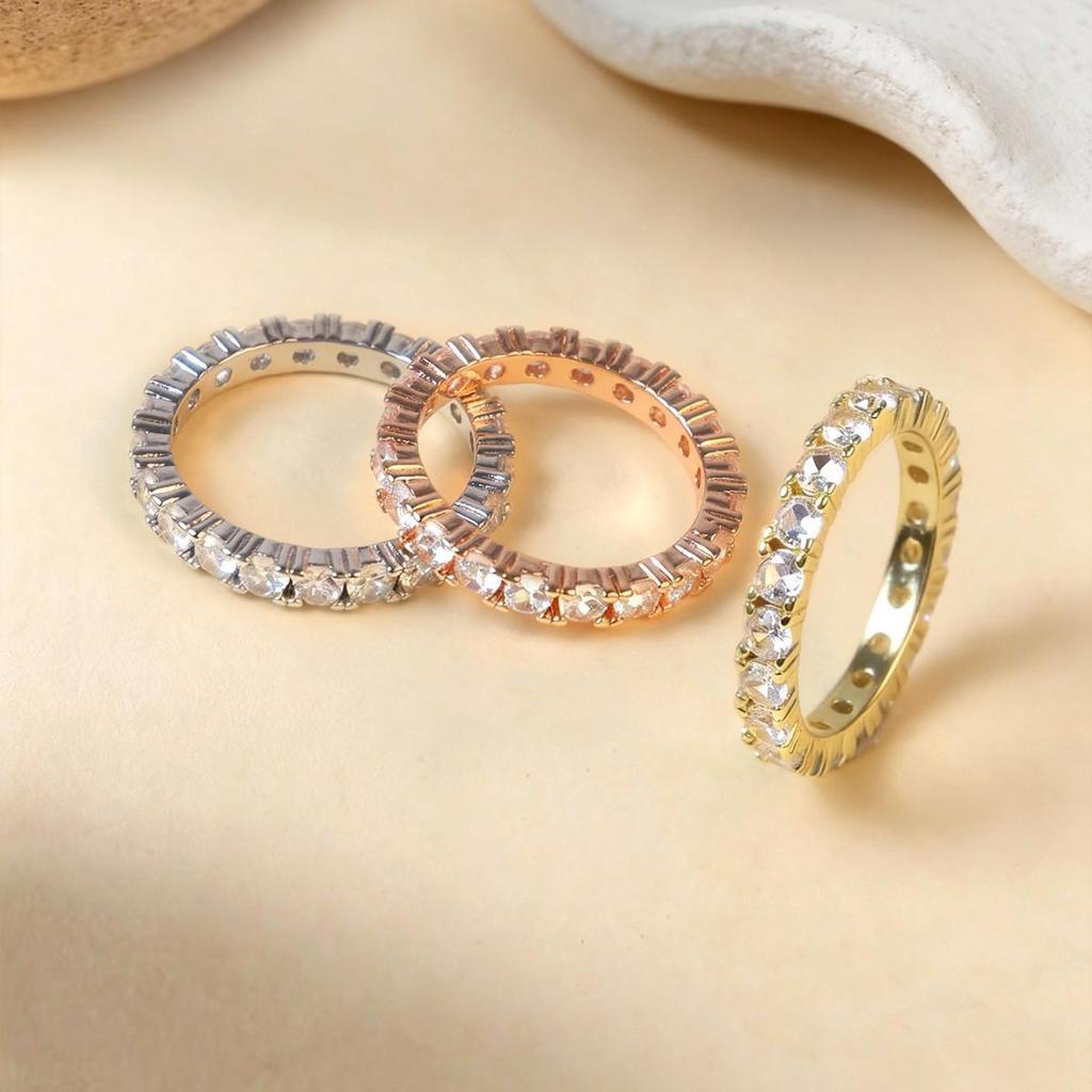 Luxurious European and American Trendy Full Diamond Ring for Women - Super Shiny Index Finger Jewelry