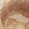 M/L Weiden-Blumenmädchenkorb mit Perlenhenkel & Schleife Handgeflochtener Oster-Rattan-Korb Romantische Hochzeitsdekoration Blumenkorb