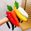Cute Tomato Simulated Food Hair Hoop Potato Banana Fruits Headband Headwear Radish Vegetable Hair Bands Wash Face