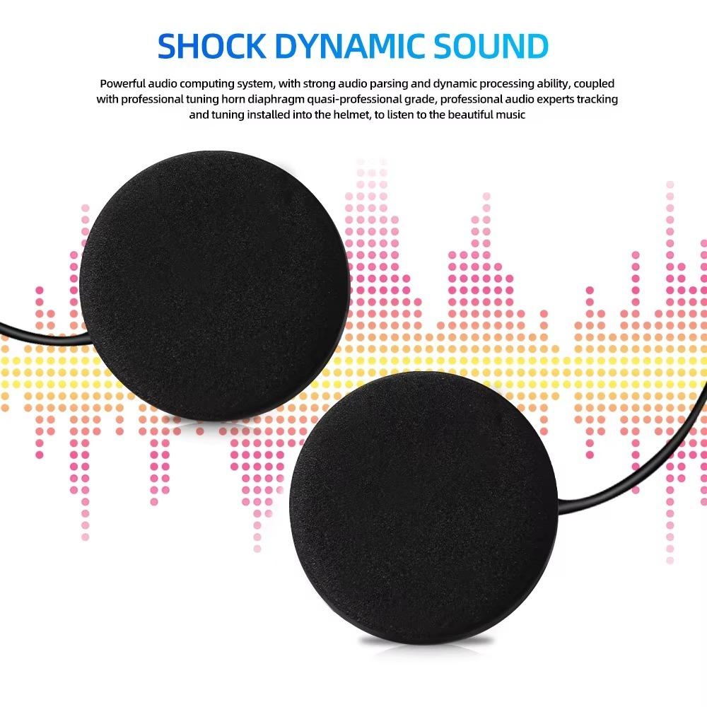 Intelligentes Bluetooth-Headset für Motorräder mit Sprachsteuerung, automatischer Antwort, Musiksteuerung und 70 Stunden Akkulaufzeit für alle Helme