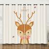 Curtains European And American Cartoon Animals Bear Deer Digital Printing Blackout Curtain Bedroom Punching