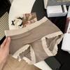 Culotte triangle unie pour femme Printemps Été Ours 10A Antibactérienne Anti-moisissure Entrejambe Ceinture à la taille