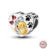 Charms Plata De Ley 925 copper Original Devil's Eye Perfume Bottle Bow Silicone Spacer Beads Women Bracelet DIY Zircon Pendants