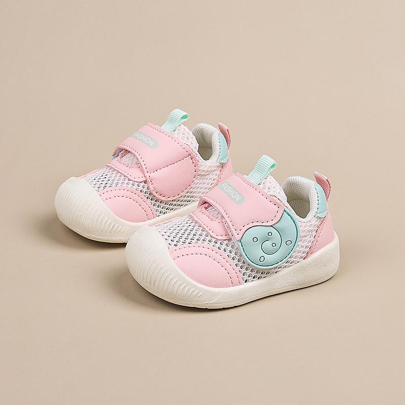 

Baby Soft-soled Learning Shoes for Boys and Girls, Children s Small Shoes with Breathability Feature 16 розовый
