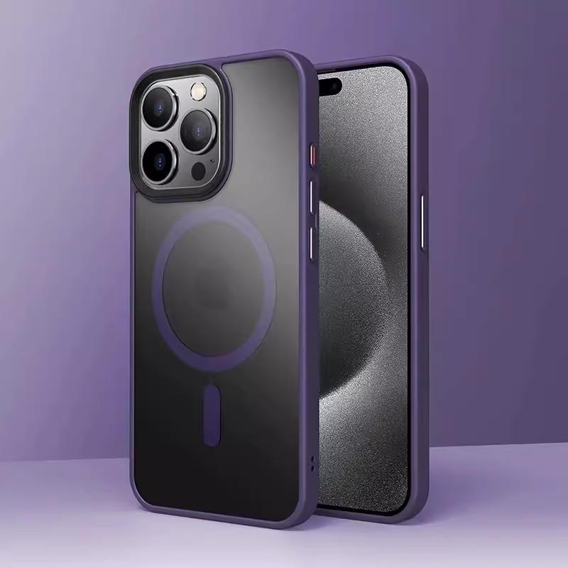 

Apple 16 Чехол для мобильного телефона с сенсорной кожей Магнитный Титаново-серый IPhone 15 Противоударный Подходит для 14proMax Матовый защитный чехол iPhone16proMax