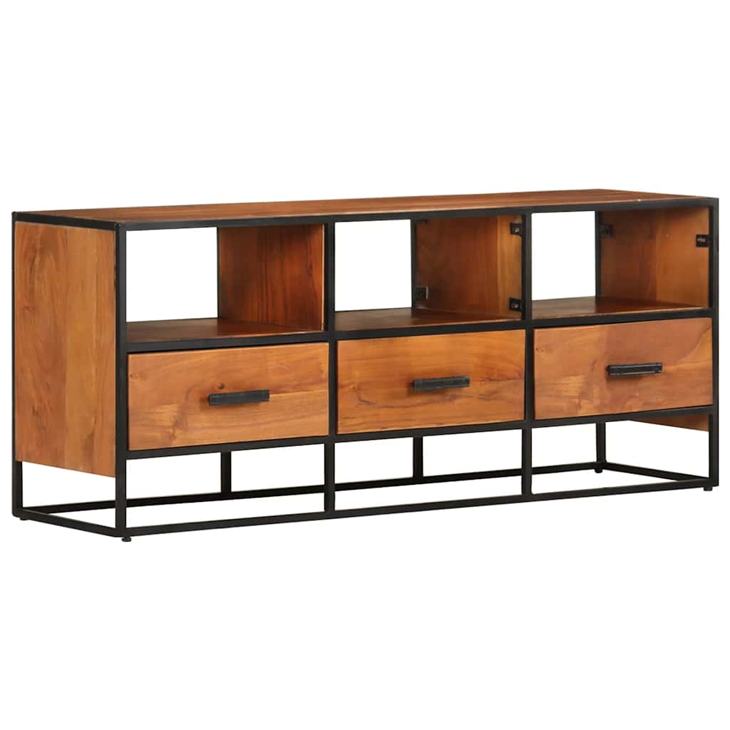 TV Cabinet 110 X 30 X 45 Cm Solid Acacia Wood