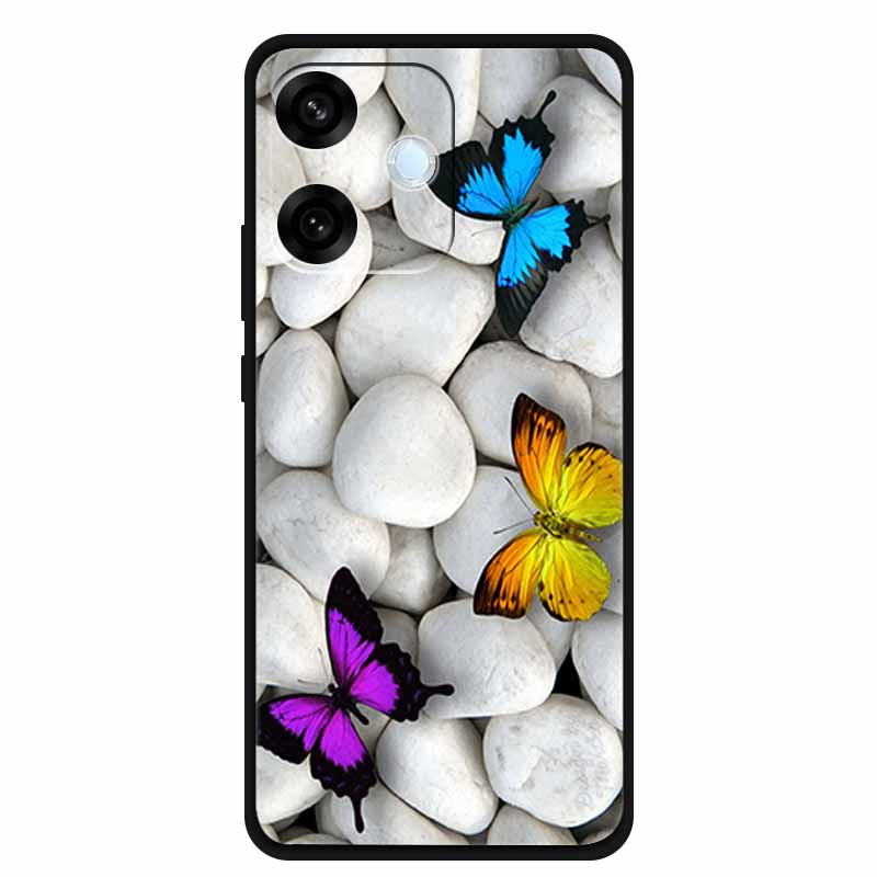 For Oppo A5 Pro 4G 5G Case 6.67" Soft TPU Silicone Funda Cut Cat Flower Painted Back Cover for Oppo A5 Pro 5G Global Shell Coque