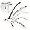 4Pcs/Set Curved Handles Wardrobe Cabinet Pull Handles Drawer Knobs Zinc Alloy Cupboard Door Handle Furniture Fitting Home Hardware