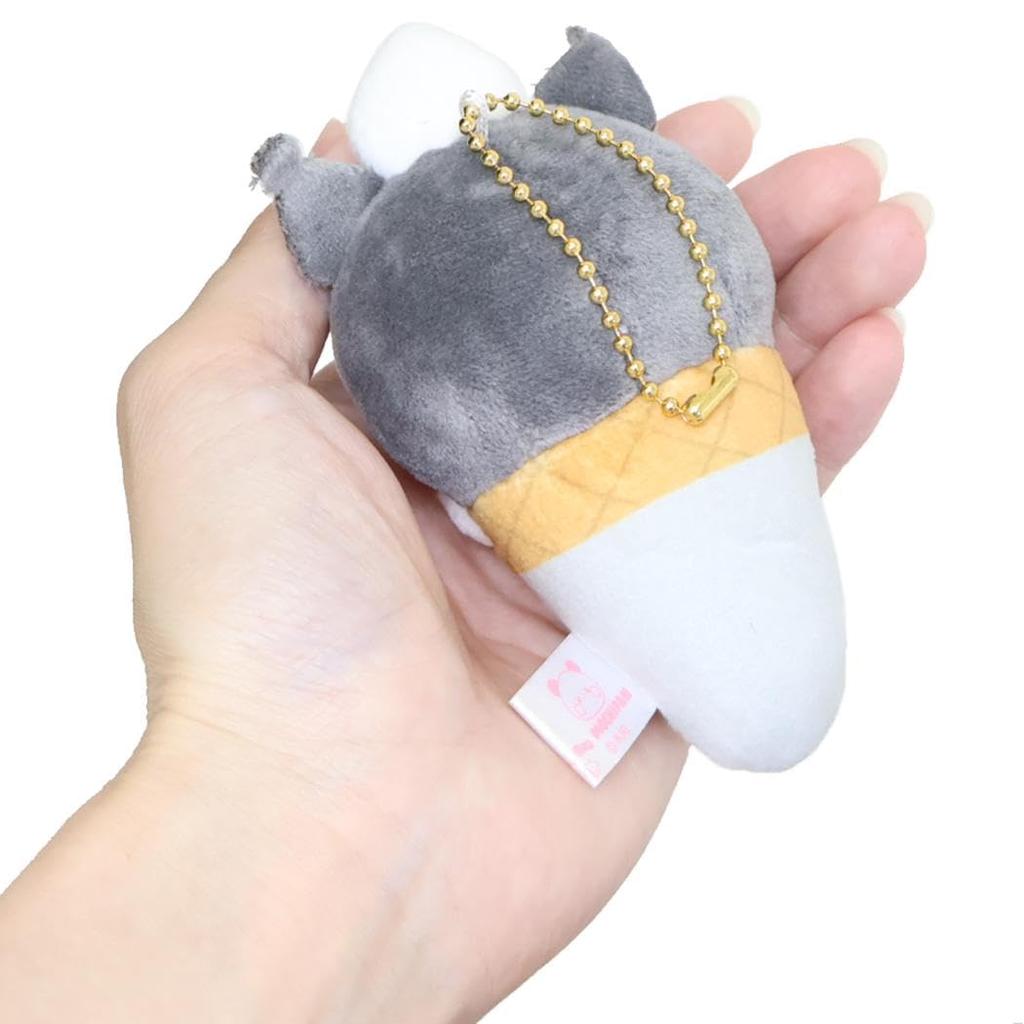 [Kamio Japan] Sanrio-Charaktere x Mochimochi Panda [Maskottchen] Maskottchen-Schlüsselanhänger Kuromi Eiscreme Sanrio