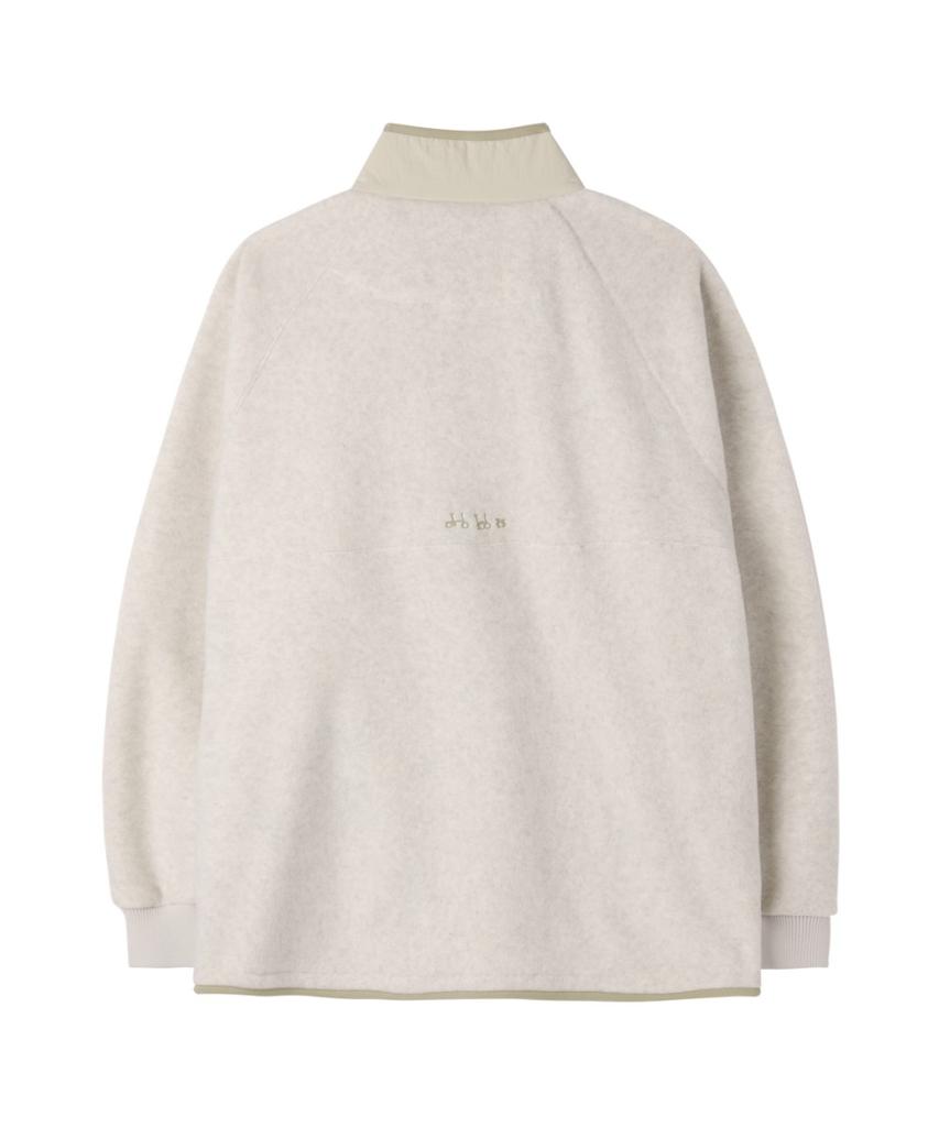 BROMPTON LONDON Fleece Half Zip-Up - Oatmeal (P264Usw137)