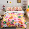 Tropical Fruits Summer Party Set Exquisite three-piece bedding set gift for kids and adults