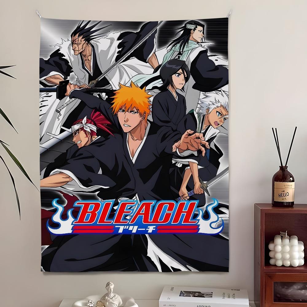 Bleach Monochrome Manga Collage Wall Tapestry  Ichigo Kurosaki Art Stylish Room Decor for Shonen Anime  Manga Fans