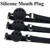 Silicone Mouth Gag SM Restraint Toys Breathable Mouth Plugs Ball Gag Adjustable Belt Mouth Sex Toy For Adult SM Games Erotic 18+
