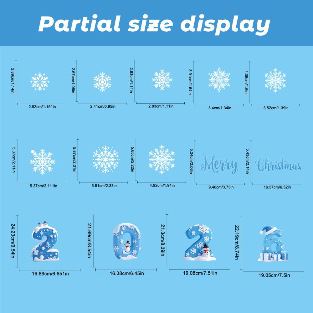 Statická přilnavá vánoční skleněná nálepka Skleněná nálepka Statické nálepky Vánoční okenní nálepky Okenní dekorace