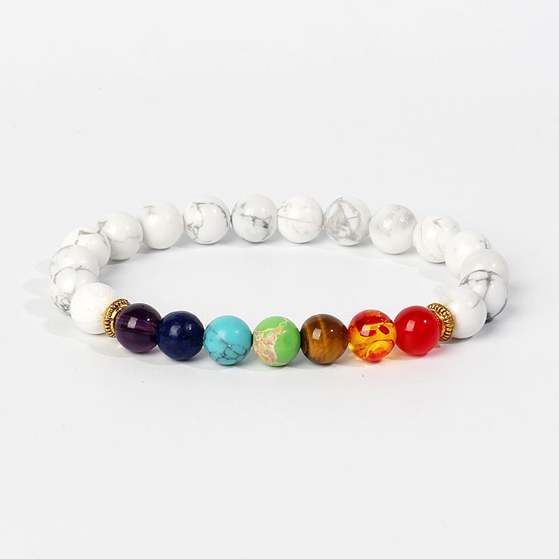 7 Chakra Diffuser Bracelets Men Women Natural Lava Stone Crystal Healing Anxiety Jewelry Mandala Yoga Meditation Bracelet Gift
