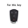 4 Buttons Car Key Shell Case Cover for Cadillac ATS CT6 CTS DTS XT5 Escalade ESV SRX STS XTS ELR 2014 - 2018 Remote Key Holder Keychain