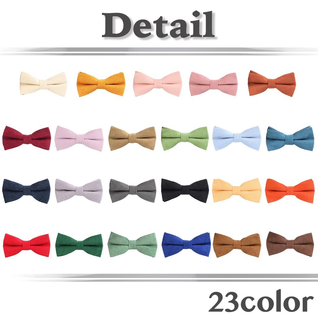 [White Fang] Velvet Bow Tie, Event, Stylish, Fashionable, Men's & Women's, NC090 (Khaki)