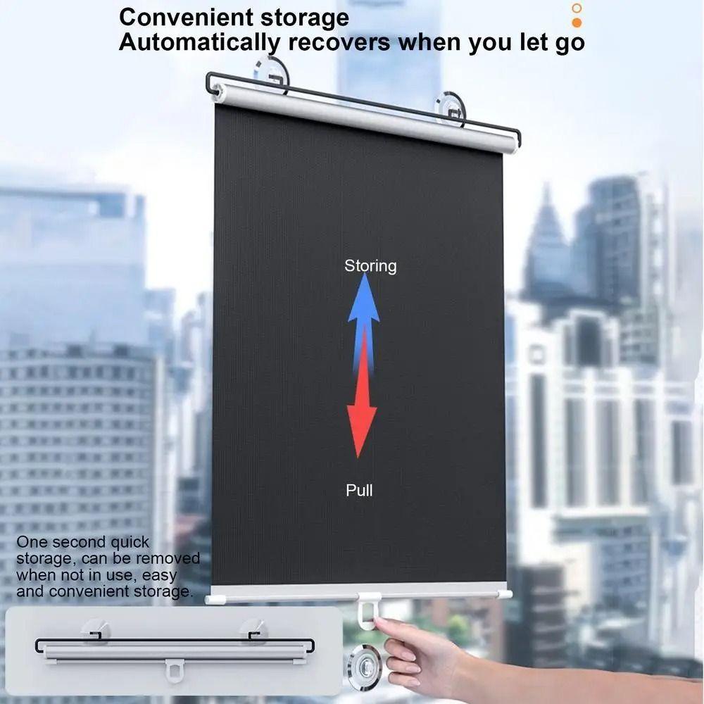 Universal UV-Protection Curtains Retractable Sunshade Roller Blinds  Auto Truck