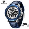 BENYAR 5172 Brand Multi-function Men's Watches Quartz Watch Fashion Trend Waterproof Luminous Automatic Leather Watches
