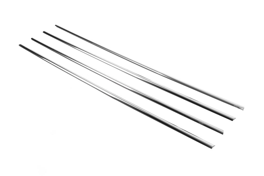 Glaskante (4 Stück, Edelstahl) für Skoda Rapid 2012-2019