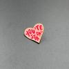 Motivational English Heart Alloy Enamel Brooch: Versatile Accessory for Clothing, Shoes, and Bags