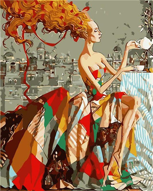 

5d алмазная живопись полная дрель квадратное длинное платье вьющаяся женщина стразы алмазная вышивка звезда кошка животное бабочка мозаика настенное искусство Full Round 20X30CM красный