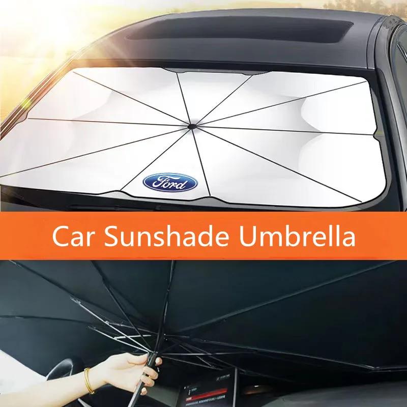 Adesivo per Auto Ford Nuovo 2025 Parasole per Auto Caldo Visiera Parabrezza Anteriore Protezione Solare Parasole Pieghevole Per Ford Focus mk2 mk3 mk4 Fiesta m