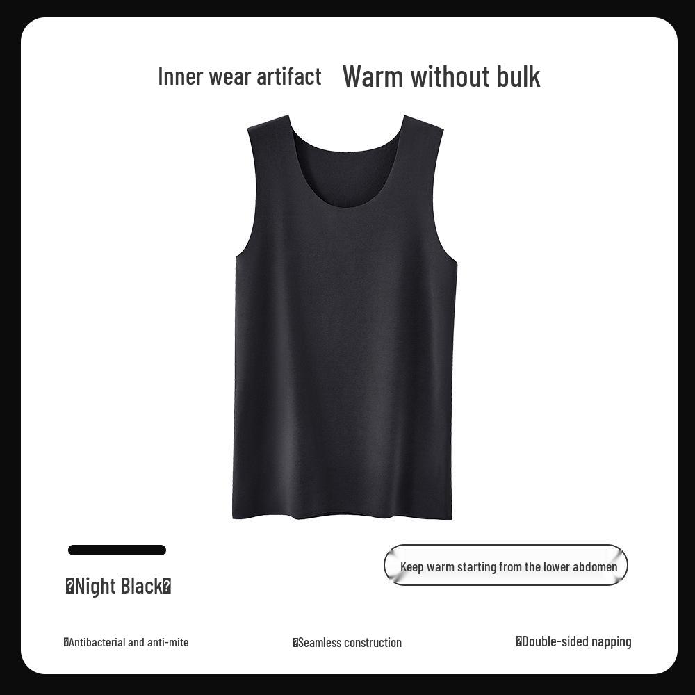 

Мужской бесшовный самонагревающийся утолщенный акриловый жилет для осени и зимы Large