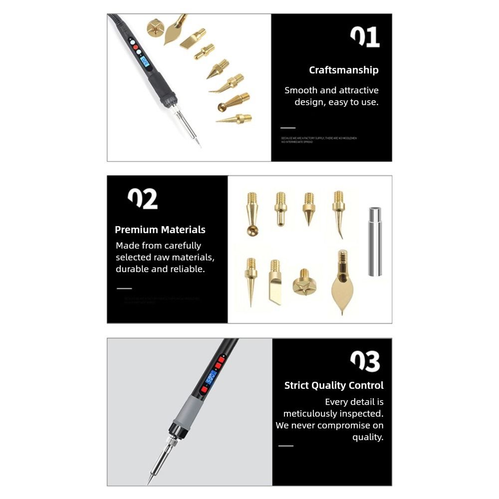 9PCS/Set Tool 3D Printing Modify Finishing Tool Gold Hot Melt Finishing Tool  For Voron 2.4/MK4