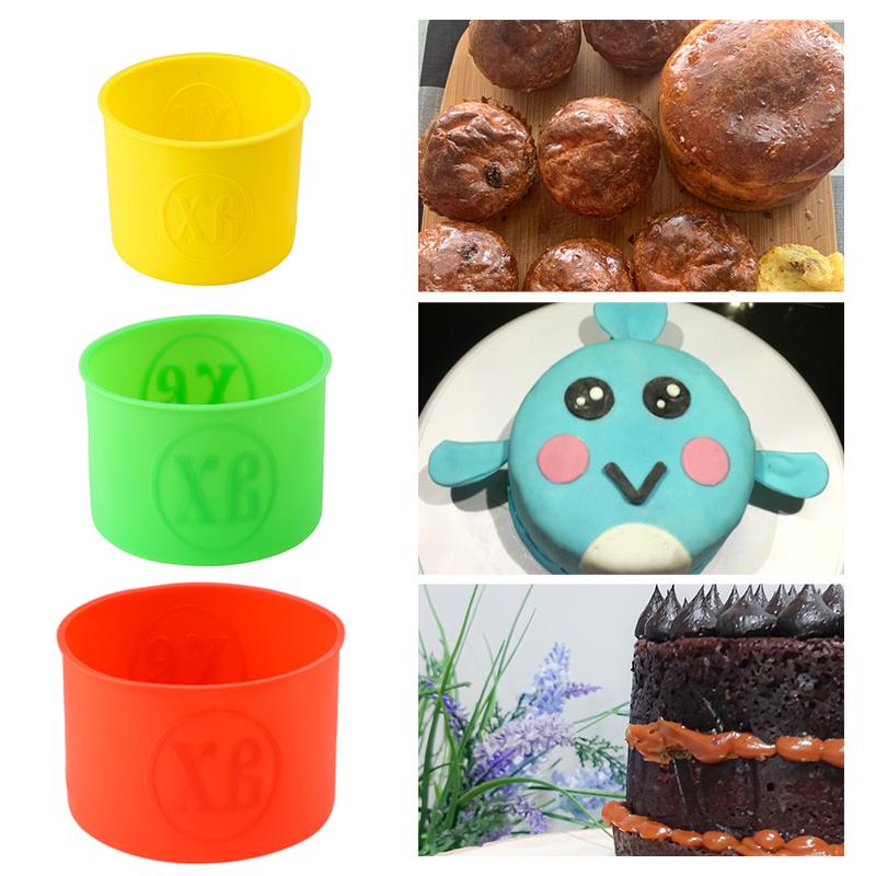 FAIS DU Silicone Cake Mold Round Shape Rectangular Silicone Bread Pan Cake Round Shape Mold 12 Holes Muffin Cupcake Baking Pans