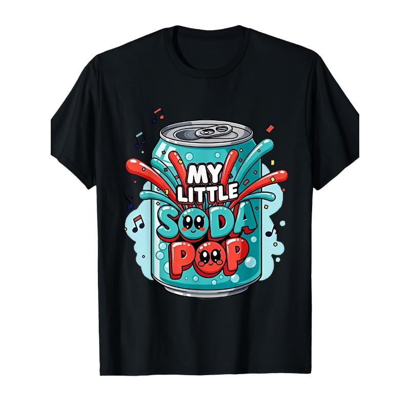 Koszulka My Little Soda Pop dla Dzieci K-Pop Muzyka Koreańska Anime Koszulka Rap Hip Hop Ubrania dla Dziewczynki Prezent Uroczy Napis Koszulka Dziecięca Góra