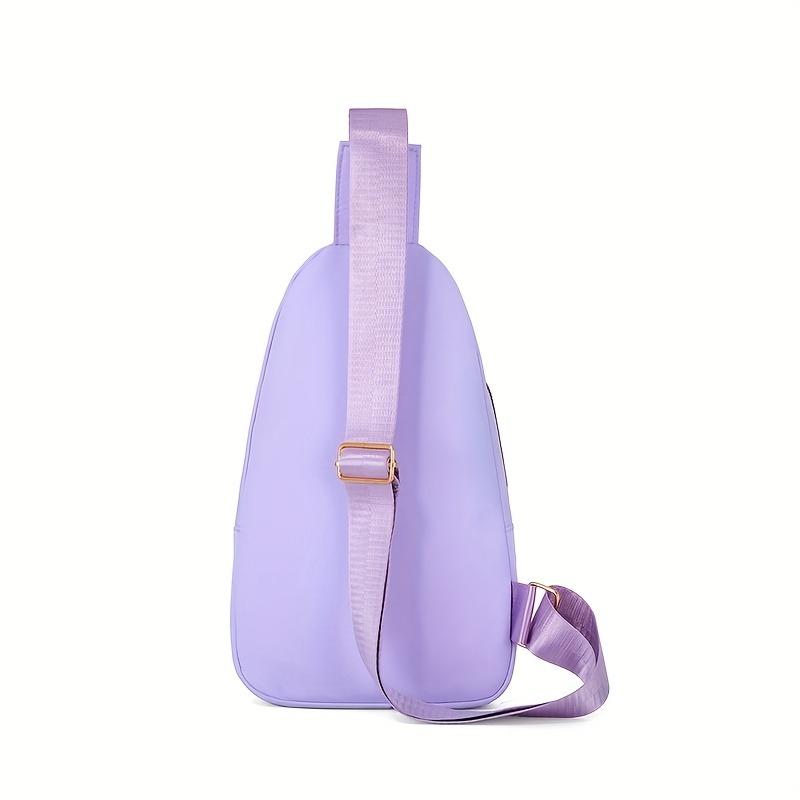 Bolso cruzado acolchado ligero para mujer con agujero para auriculares - Bolso compacto con correa ajustable y cierre de cremallera, Organizador de almacenamiento multicapa