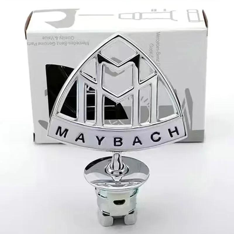 CRU1 Car Engine Hood Emblem Front Bonnet Chrome Mark Accessorie For Mercedes Benz C E S Class W204 W205 W212 W213 W211 W220 W222 W223