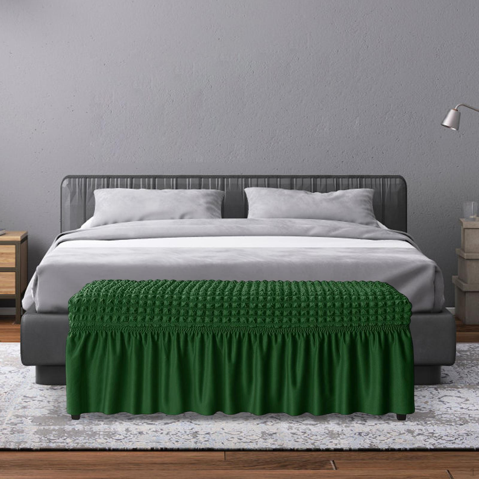 Bench Protector Cover Seat Stretch Dining for Bedroom Green 1390₽