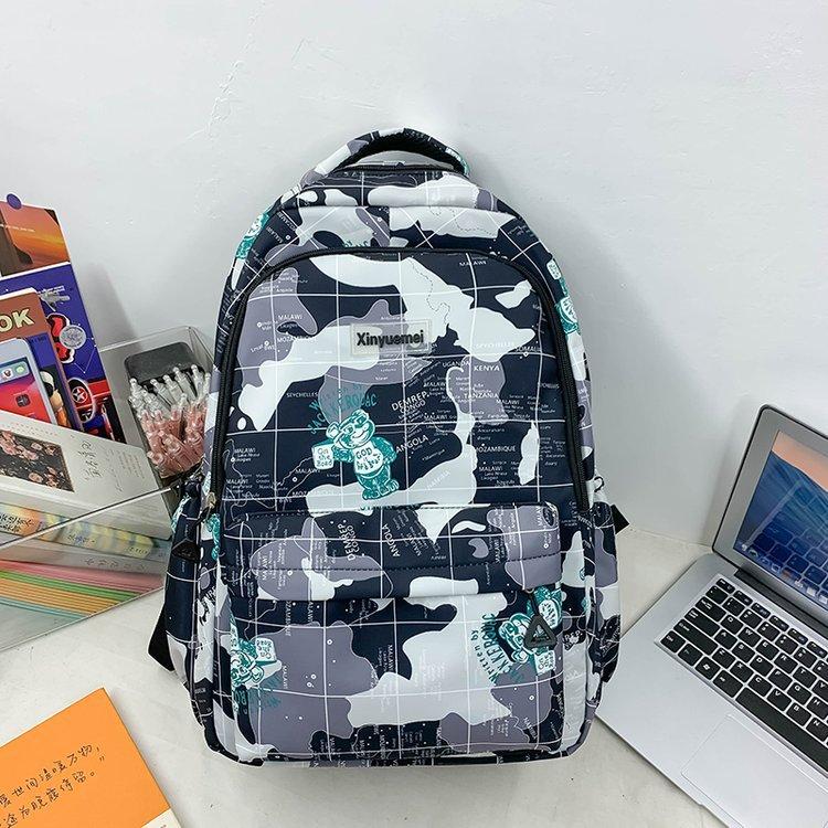 Schoolbag New Casual Fashion Trend Large Capacity Versatile Graffiti School Bag Junior High School Student High School Student College Student