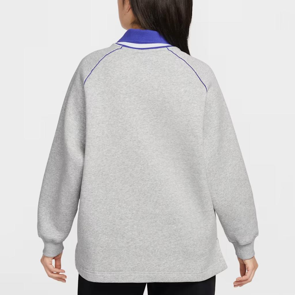 Nike Sportswear Phoenix Fleece Loose Fit Long Sleeve Polo Shirt Women Tops IF0257-043