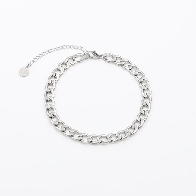 Personalized Metal Wind 18K Gold Titanium Steel Jewelry Bracelet Fashionable And Simple Nk Chain Jewelry Does Not Fade