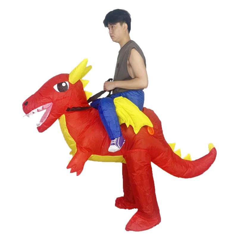 Velociraptor Inflatable Costume - Halloween T-Rex Cosplay & Creative Performance Outfit