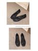Korean-Style Low-Cut Crystal Flat Sandals & Slip-On Jelly Shoes with Square Toe