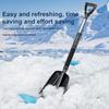 Snow Shovel Lightweight Foldable Snow Shovel Car Trunk Compact Portable Snow Shovel with Non-Slip Grip Snow Removal Tool