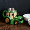 Funny Truck Coffee Cup Mug Handcrafted Durable Semi-trailer Shaped Ceramic Decorations for Men Women Truck Driver Gifts