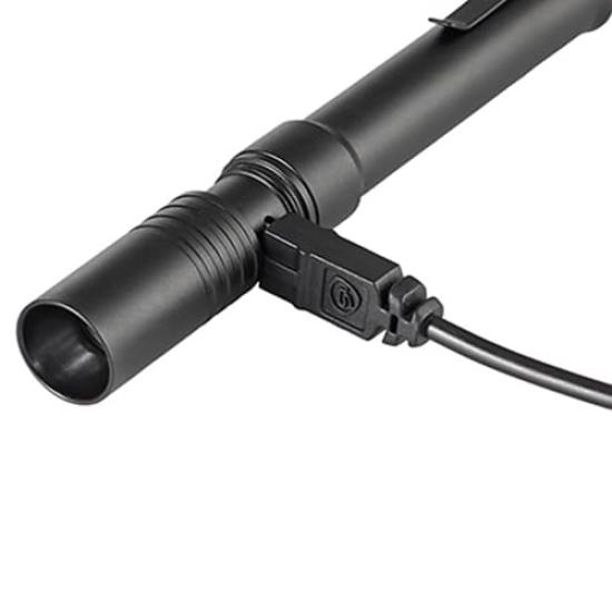 Esco Rechargeable Flashlight/LED (Pen-Shaped, Black) EA758SG-9