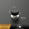 Non-Punch Thickened Stainless Steel Glass Door Stop with Rubber Top - Anti-Collision Limiter for Bathroom or Hotel Entrances