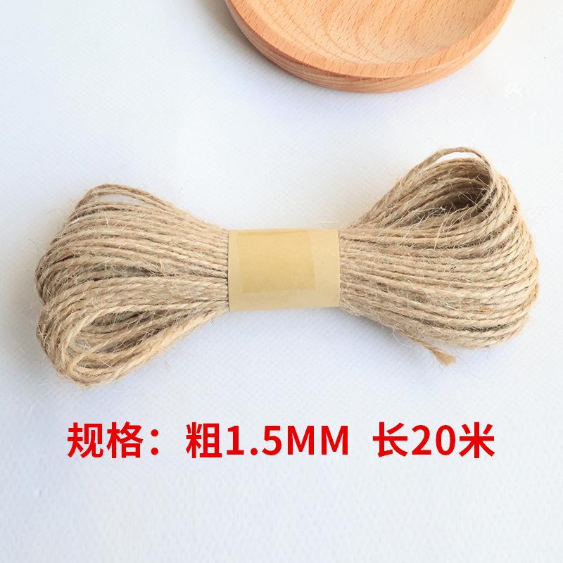 Diy Multi-Specification Decorative Hemp Rope Kraft Paper Jute Rope Christmas Decoration Bundled Hemp Rope Handmade Fine Hemp Thread