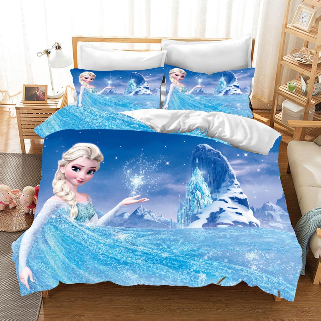 Three-Piece 3D Digital Printing Quilt Cover Pillowcase