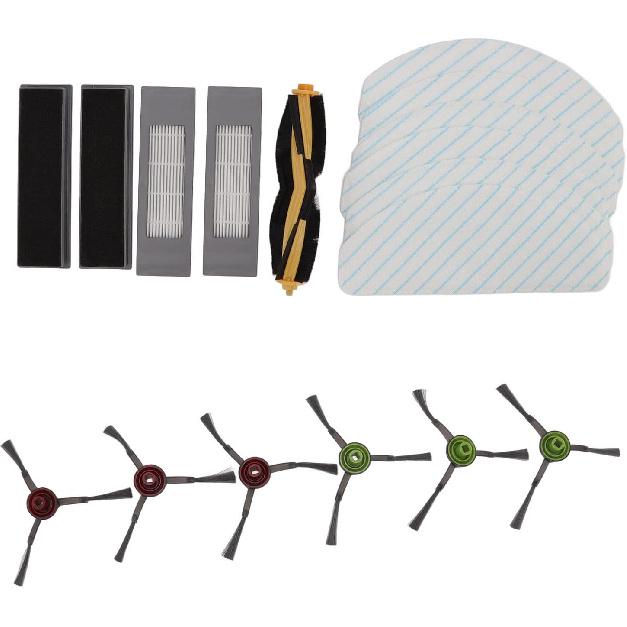 Sweeper Brush, Vacuum Cleaner Parts Replacement Accessories Kit for Yeedi Vac 2pro Robot Cleaner Main Side Brush Filter Kit
