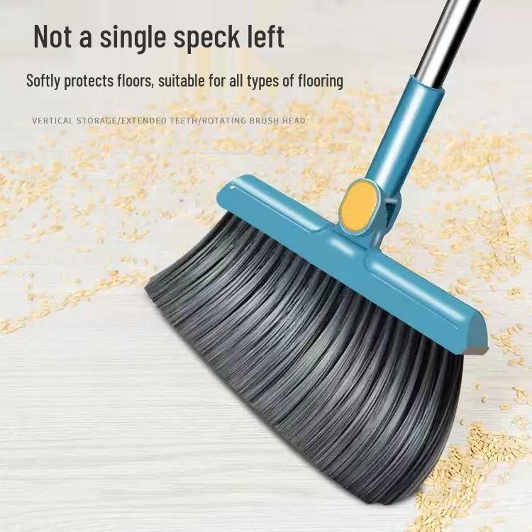 

Compact Folding Broom & Dustpan Set with Soft Bristles for Household Cleaning