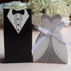 New Tuxedo Dress Gift Ribbon Candy Boxes Groom Bridal Favor Gift Wedding Party