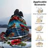 1pc Merry Christmas Printing Lightweight Flannel Blanket, Comfortable and Warm Blanket, for Camping Sofa Bed and Couch Office, Gift