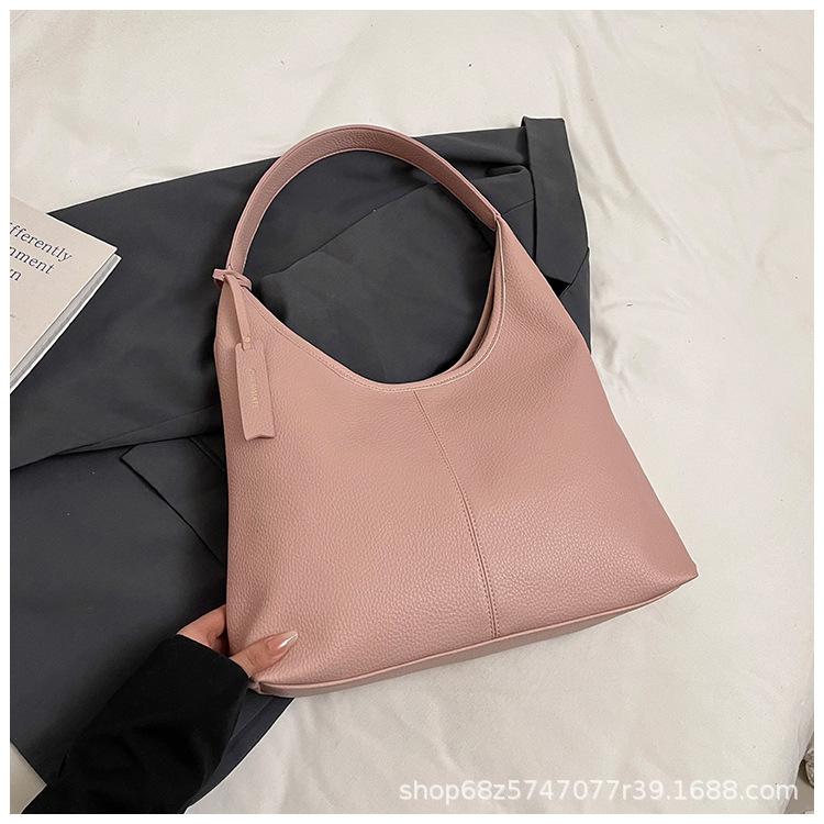 Foreign Order Commuting To Work Large Capacity Tote Bag Xiaohongshu Super Fire Sweet Spring Shoulder Bag Vegetable Basket Armpit Bag
